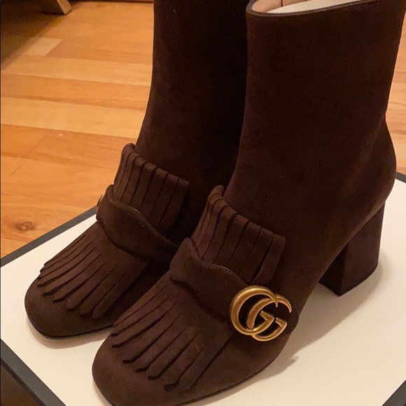 suede gucci boots